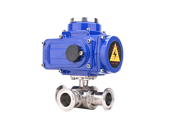 電動快裝三通球閥Q984F-16P