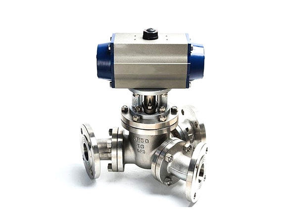 Q642F氣動Y型135度三通球閥