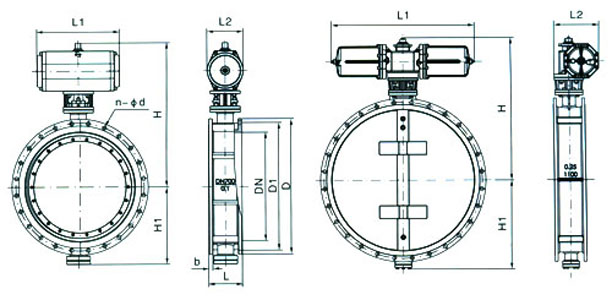 氣動通風蝶閥(圖1)