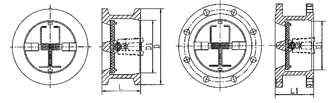 H76W對夾式雙瓣止回閥(圖1)